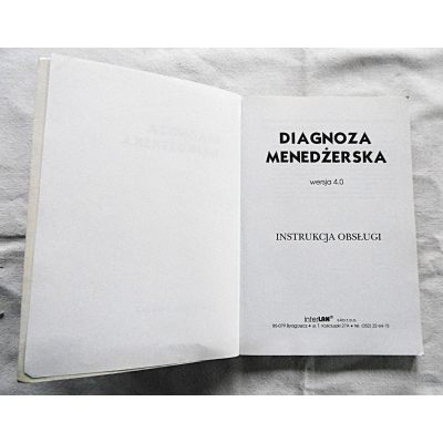 Pr.zb. DIAGNOZA MENEDŻERSKA  wersja 4.0  Instrukcja obsługi