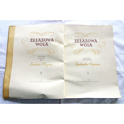Pr.zb. ŻELAZOWA WOLA  Miejsce urodzenia  Fryderyka Chopina