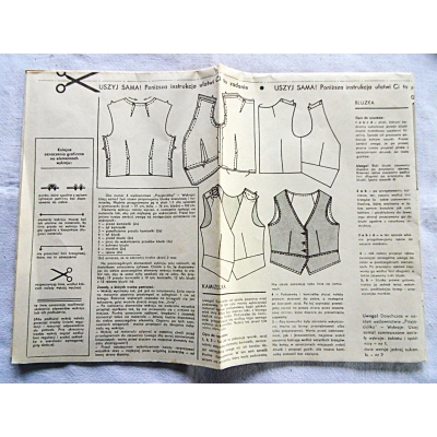 Pr.zb. USZYJ SAMA  Nr.3  Bluzka,Kamizelka