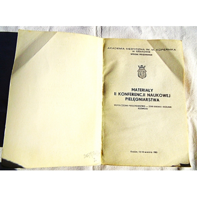 Pr.zb. MATERIAŁY II KONFERENCJI NAUKOWEJ PIELĘGNIARSTWA