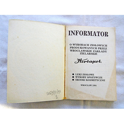 Pr.zb. INFORMATOR O WYROBACH ZIOŁOWYCH ...