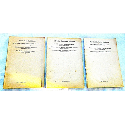 Pr.zb. RYWALE SHERLOCKA HOLMESA  Nr 1,2,3
