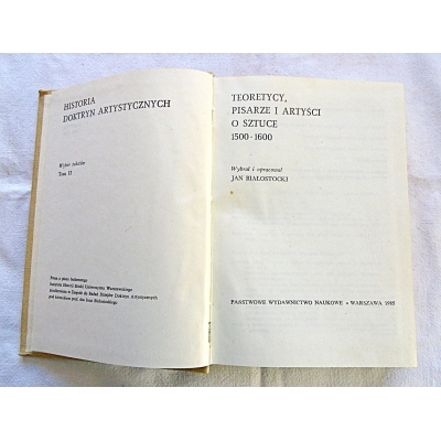 Pr.zb. TEORETYCY, PISARZE I ARTYŚCI O SZTUCE  1500-1600