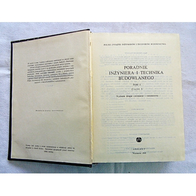 Pr.zb. PORADNIK INŻYNIERA I TECHNIKA BUDOWLANEGO  Tom 2-Część 1