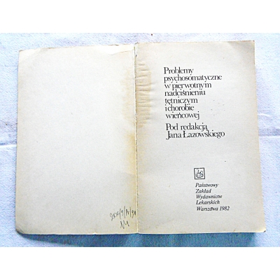 Pr.zb. PROBLEMY PSYCHOSOMATYCZNE W PIERWOTNYM NADCIŚNIENIU....