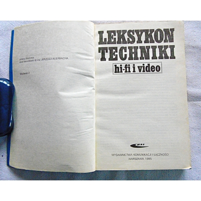 Pr.zb. LEKSYKON TECHNIKI hi-fi i video   206/9