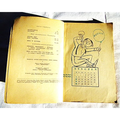 Pr.zb. KALENDARZ SZPILEK 1958