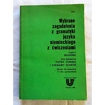Pr.zb. WYBRANE ZAGADNIENIA z GRAMATYKI JĘZYKA  NIEMIECKIEGO z  ....