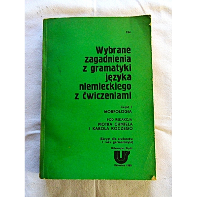 Pr.zb. WYBRANE ZAGADNIENIA z GRAMATYKI JĘZYKA NIEMIECKIEGO z ...  Cz. I