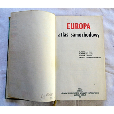 Pr.zb. EUROPA atlas samochodowy  22/14
