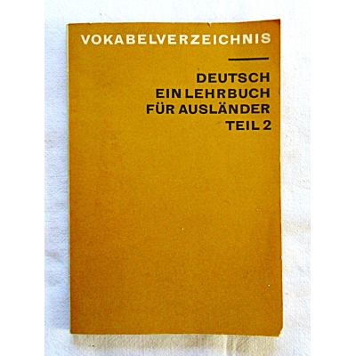 Pr.zb. DEUTSCH EIN LEHRBUCH FUR AUSLANDER TEIL 2