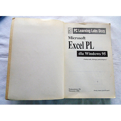 Pr.zb. MICROSOFT EXCEL PL dla Windows 95  206/9