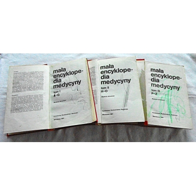 Pr.zb. MAŁA ENCYKLOPEDIA MEDYCYNY  A - Ż  Tom 1,2,3