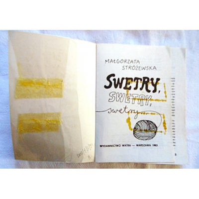 Stróżewska M. SWETRY, ,SWETRY, swetry...