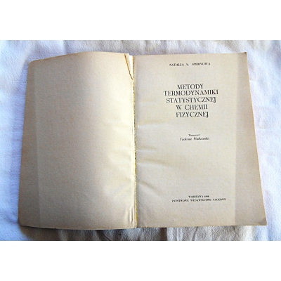 Smirnowa N.A. METODY TERMODYNAMIKI STATYSTYCZNEJ w ....