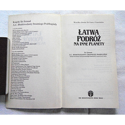 Śrila Prabhupada ŁATWA PODRÓŻ NA INNE PLANETY