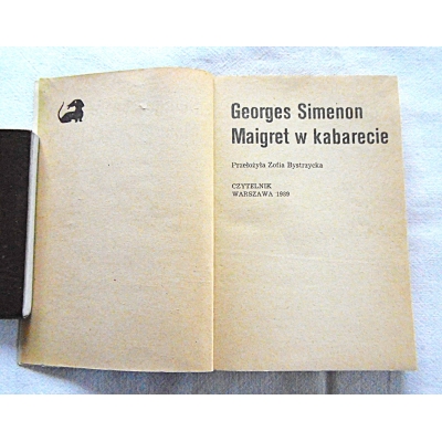Simenon G. MAIGRET W KABARECIE