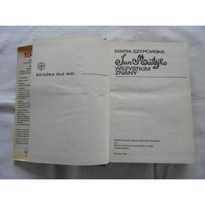 Szypowska M. JAN MATEJKO WSZYSTKIM ZNANY  2/11