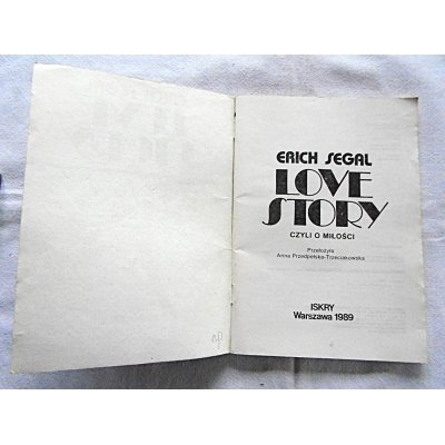 Segal E. LOVE STORY czyli o miłości
