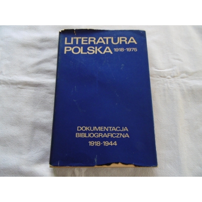 Stradecki J. DOKUMENTACJA BIBLIOGRAFICZNA 1918 - 1944