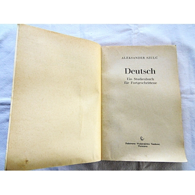 Szulc A. DEUTSCH Ein Studienbuch fur Fortgeschrittene  22/14