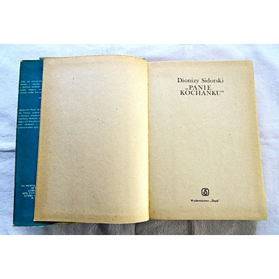 Sidorski D. *PANIE KOCHANKU*  22/14