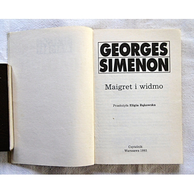 Simenon G. MAIGRET I WIDMO  1/16