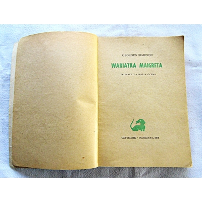 Simenon G. WARIATKA MAIGRETA  1/16