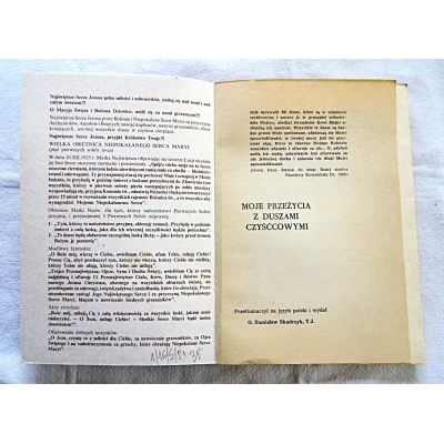 Simma M.MOJE PRZEŻYCIA Z DUSZAMI CZYŚĆCOWYMI