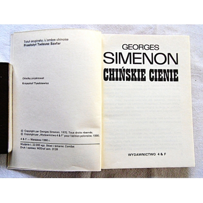 Simenon G.  CHIŃSKIE CIENIE