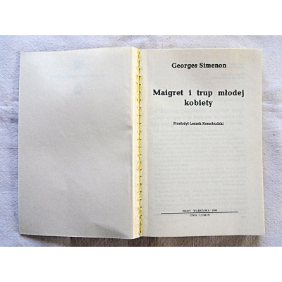 Simenon G. MAIGRET I TRUP MŁODEJ KOBIETY 1/16