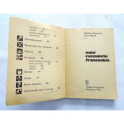Piechocki W. MINI - ROZMÓWKI FRANCUSKIE  206/9