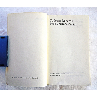 Różewicz T. PRÓBA REKONSTRUKCJI  20/9