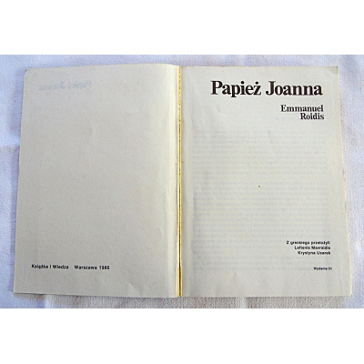 Roidis.E. PAPIEŻ JOANNA