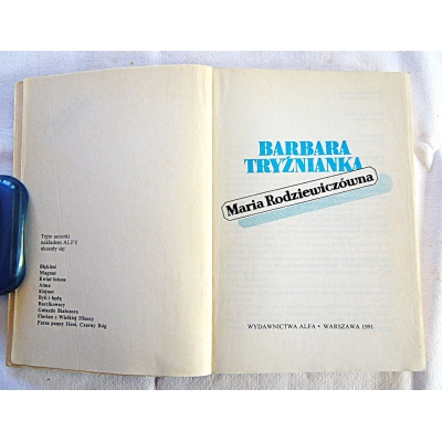 Rodziewiczówna M. BARBARA TRYŹNIANKA  56/8