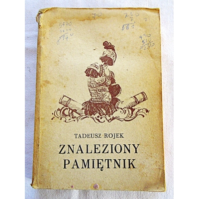 Rojek T.  ZNALEZIONY PAMIĘTNIK