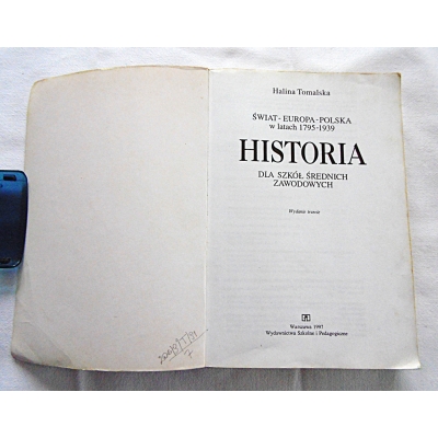 Tomalska H. HISTORIA  dla szkół średnich zawodowych