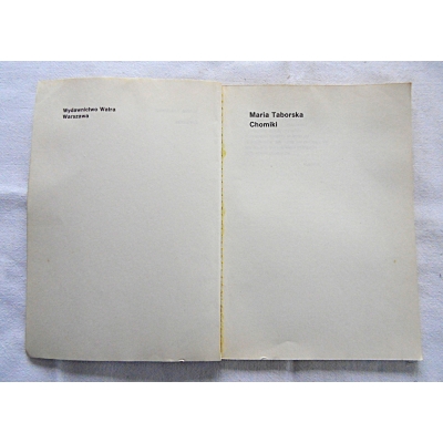 Taborska M. CHOMIKI  Zwierzęta w Twoim domu