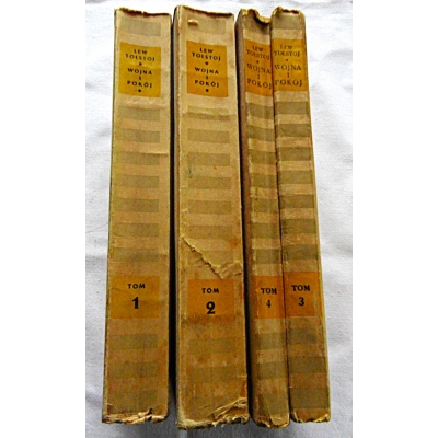 Tołstoj L. WOJNA I POKÓJ Tom 1,2,3,4  166/12