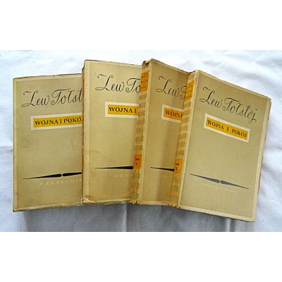 Tołstoj L. WOJNA I POKÓJ Tom 1,2,3,4  166/12