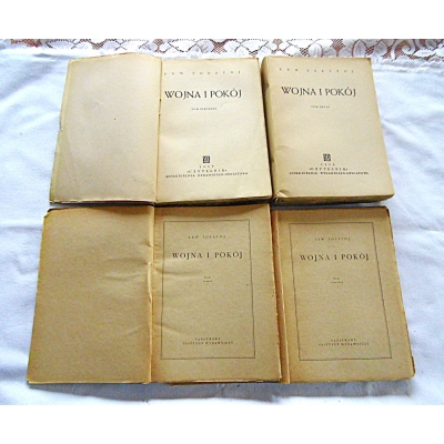 Tołstoj L. WOJNA I POKÓJ Tom 1,2,3,4  166/12