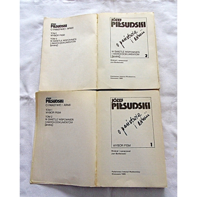 Piłsudski J. O PAŃSTWIE I ARMII Tom I i II  22/14