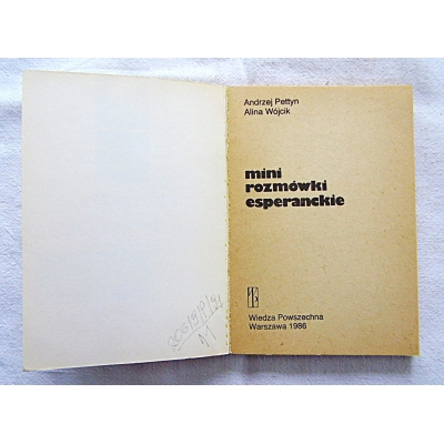 Pettyn A. MINI ROZMÓWKI ESPERANCKIE  206/9