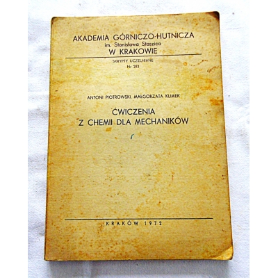 Piotrowski A. ĆWICZENIA Z CHEMII DLA MECHANIKÓW
