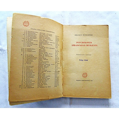 Pietrasiński Z. PSYCHOLOGIA SPRAWNEGO MYŚLENIA