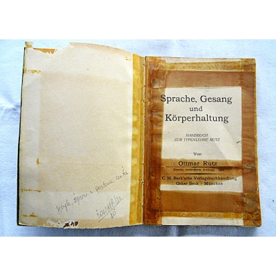 Rutz O. SPRACHE, GESANG und  KORPERHALTUNG