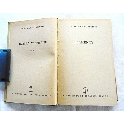 Reymont W. FERMENTY  Dzieła wybrane Tom V