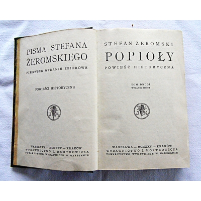 Żeromski S. POPIOŁY  Powieść historyczna  Tom II  206/9