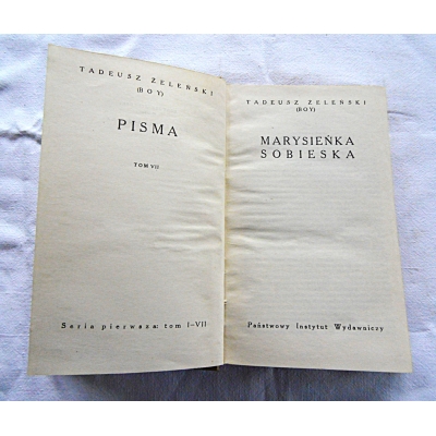 Żeleński T.  (BOY)  MARYSIEŃKA  SOBIESKA  206/9