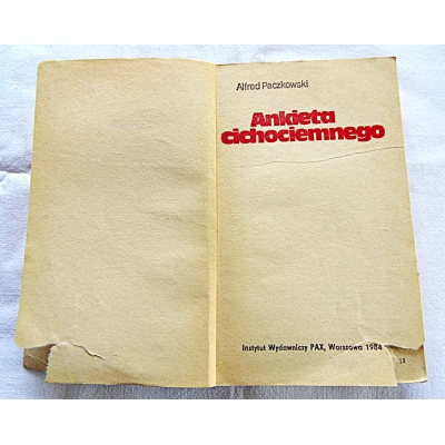 Paczkowski A. ANKIETA CICHOCIEMNEGO  206/9